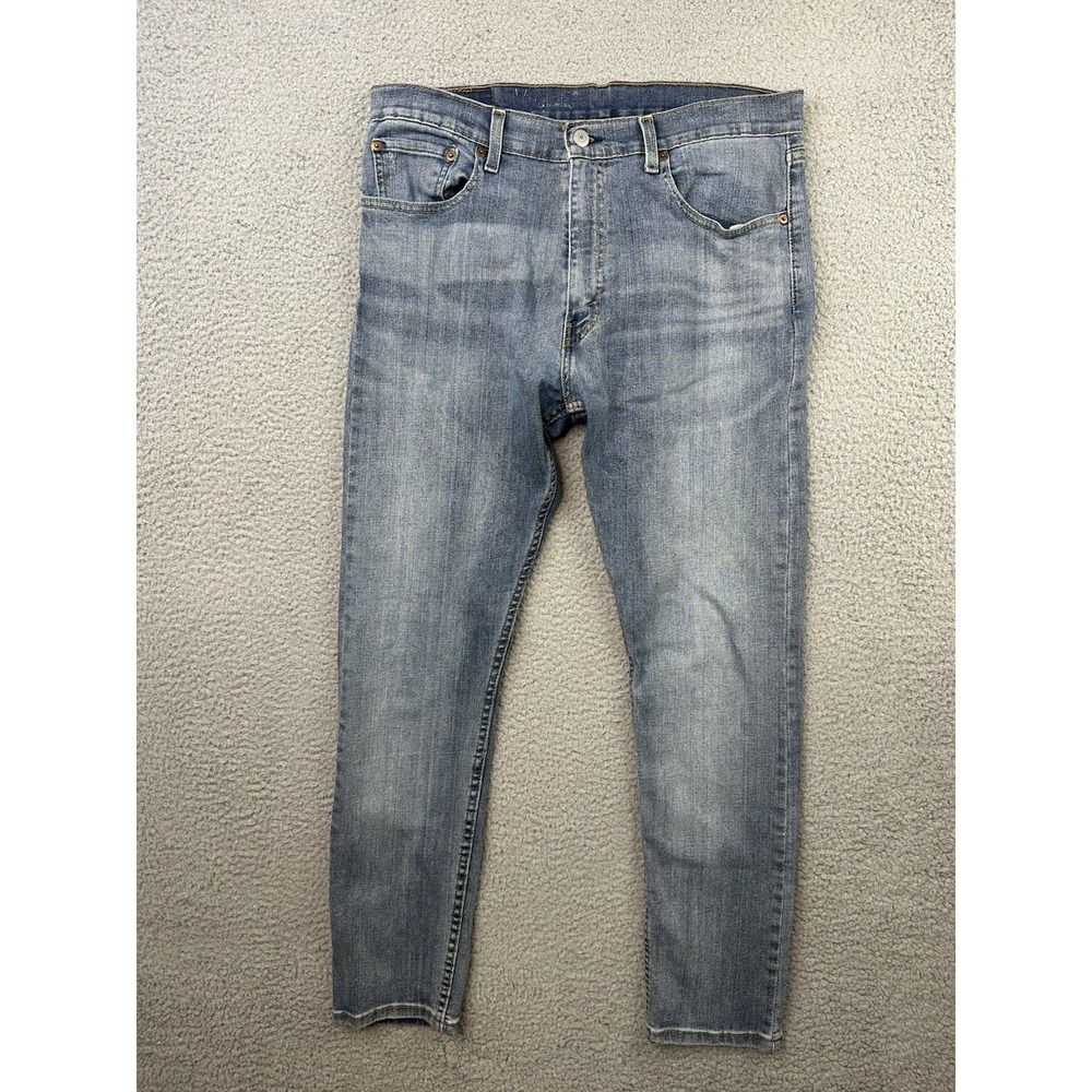 Levis 512 Jeans Mens Size 33 x 30 Blue Slim Taper Jeans Light Wash Denim Stretch